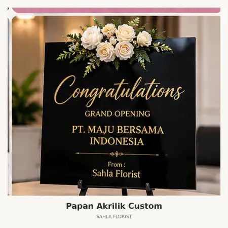 Papan Bunga Akrilik Graha Sentosa Memorial Park